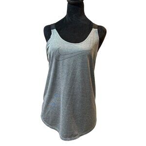 NIKE Gray Dri-Fit Women's Top - Loose Fit Athletic Wear - M
